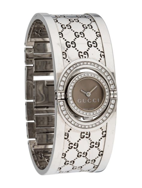 gucci women's watch with diamonds|gucci diamond watches for women.